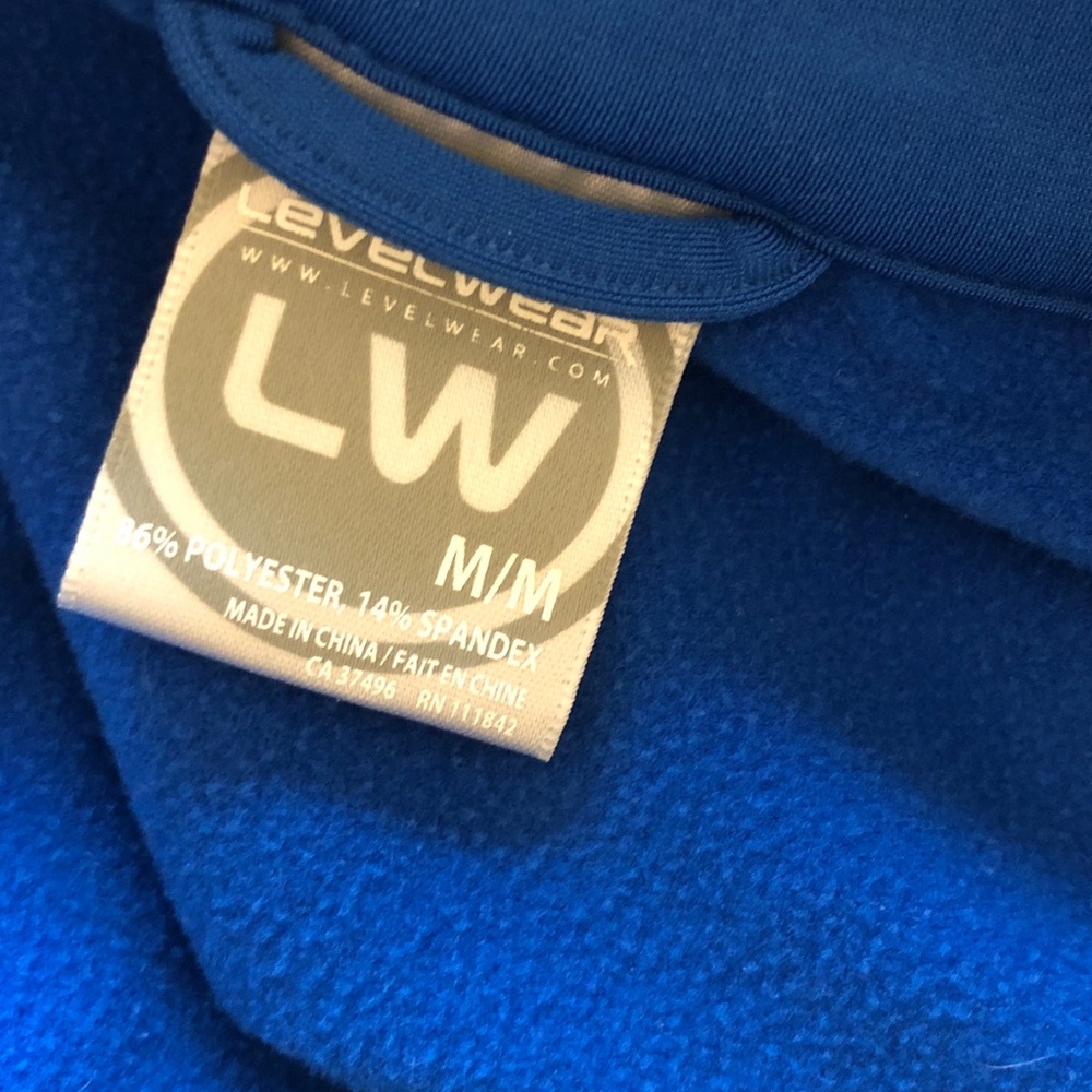 Men's Blue Performance Jacket - Picture 6 of 6